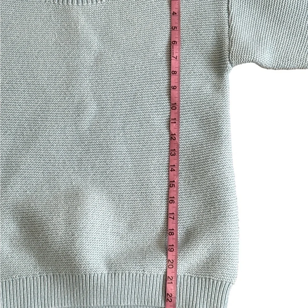 Jones New York Blue Knit Sweater Crewneck Relaxed Fit S